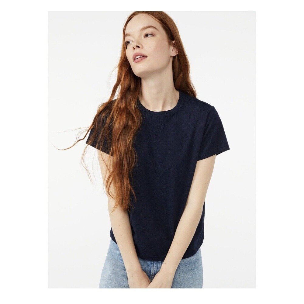 Classic Crewneck Short Sleeve Tee - Navy